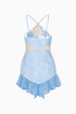 Transparent Detailed Mini Dress